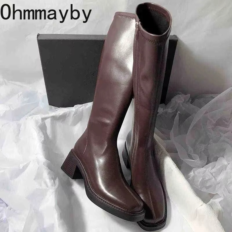 Vintage Thick Heel Women Knee  - Vintage Fashion Online review and price