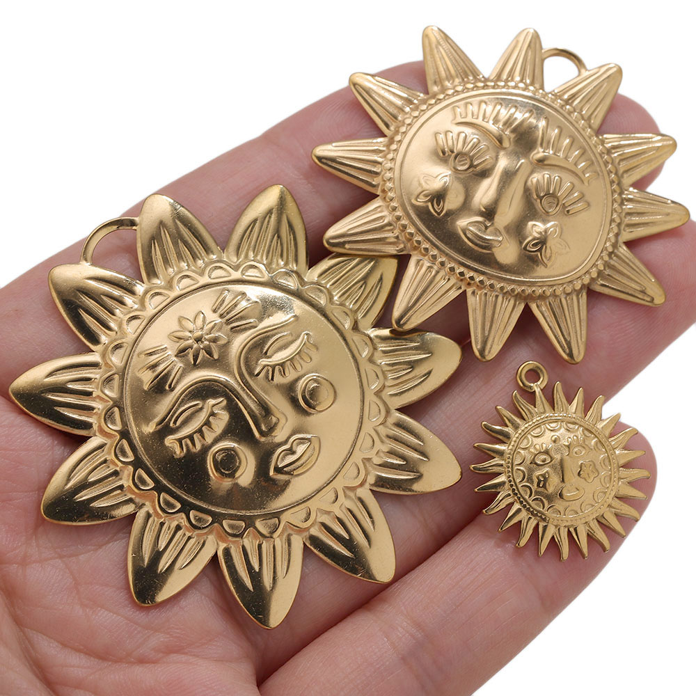 5pcs PVD Gold Charms Stainless - Vintage Fashion Stores review and price