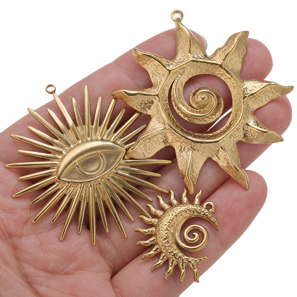 5pcs PVD Gold Charms Stainless - Vintage Fashion Stores review and price