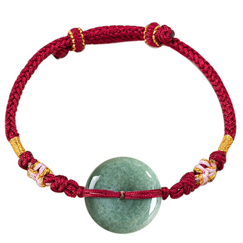 Green Myanmar Jadeite Donut Br - Vintage Fashion Online review and price