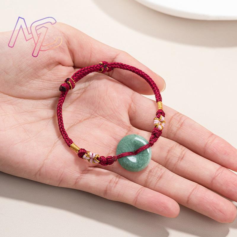 Green Myanmar Jadeite Donut Br - Vintage Fashion Online review and price