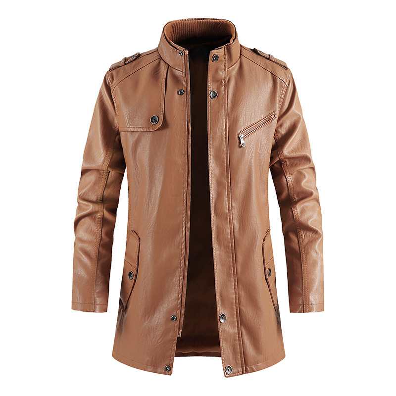 Mid-Length Faux Leather Motocy - Vintage Windbreaker Nylon review and price