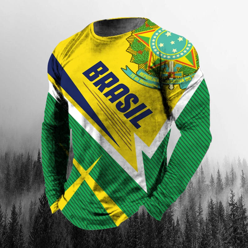 Vintage Brazilian Flag 3D Prin - Vintage Fashion Enthusiasts review and price