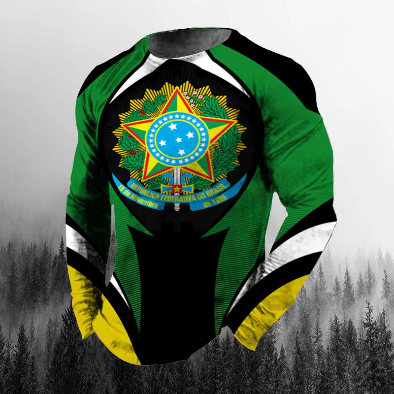 Vintage Brazilian Flag 3D Prin - Vintage Fashion Enthusiasts review and price