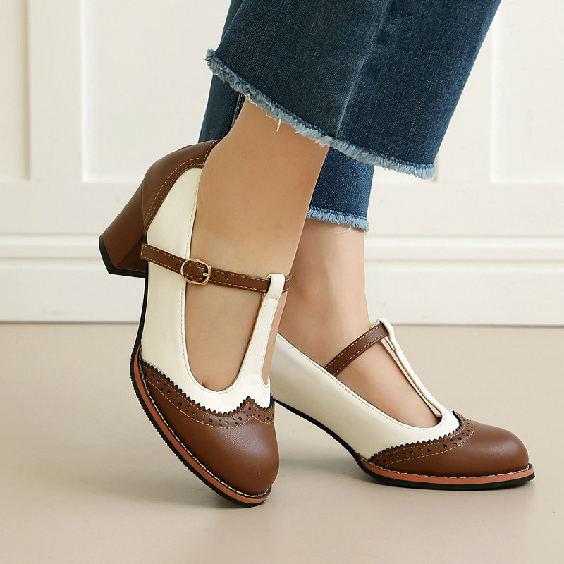 Women's Mary Jane Pumps T-Stra - Vintage Fashion Dresses review and price