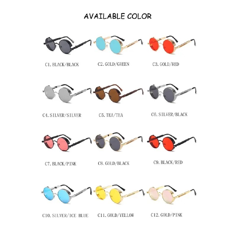 New Metal Steampunk Sunglasses - Vintage Fashion Enthusiasts review and price