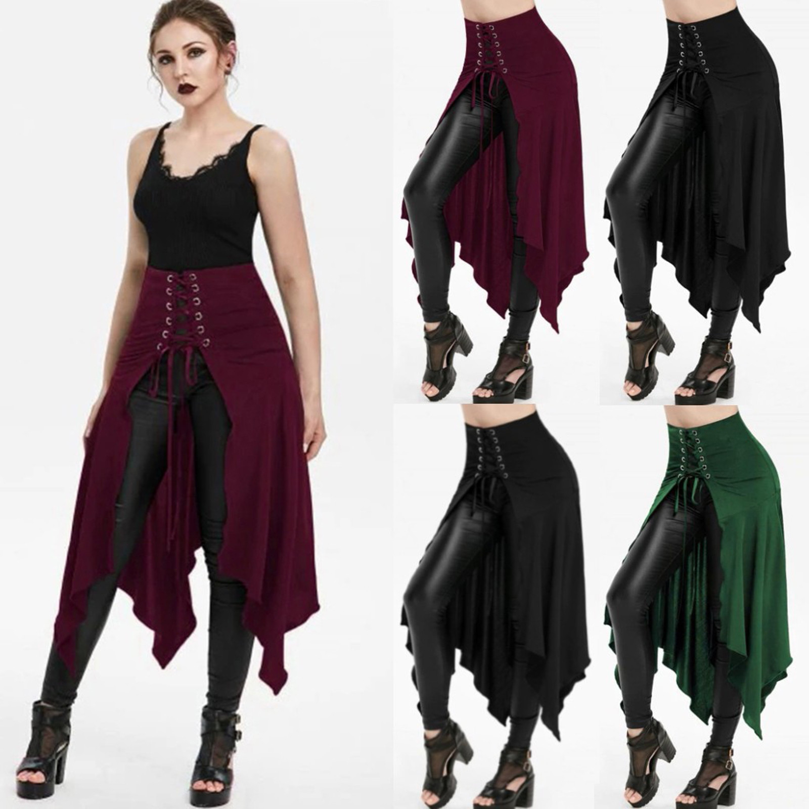 Gothic Skirt Black Medieval Vi - Vintage Fashion Dresses review and price